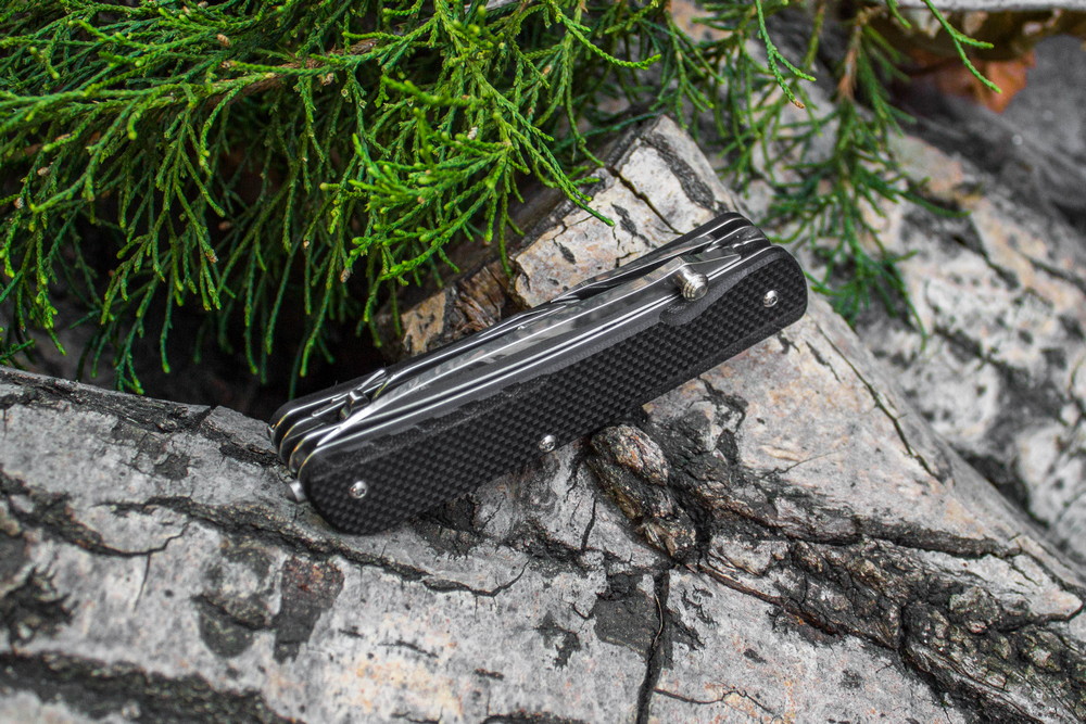Многофункциональный нож Ruike Trekker LD31-B, 12C27/G10 (черный)