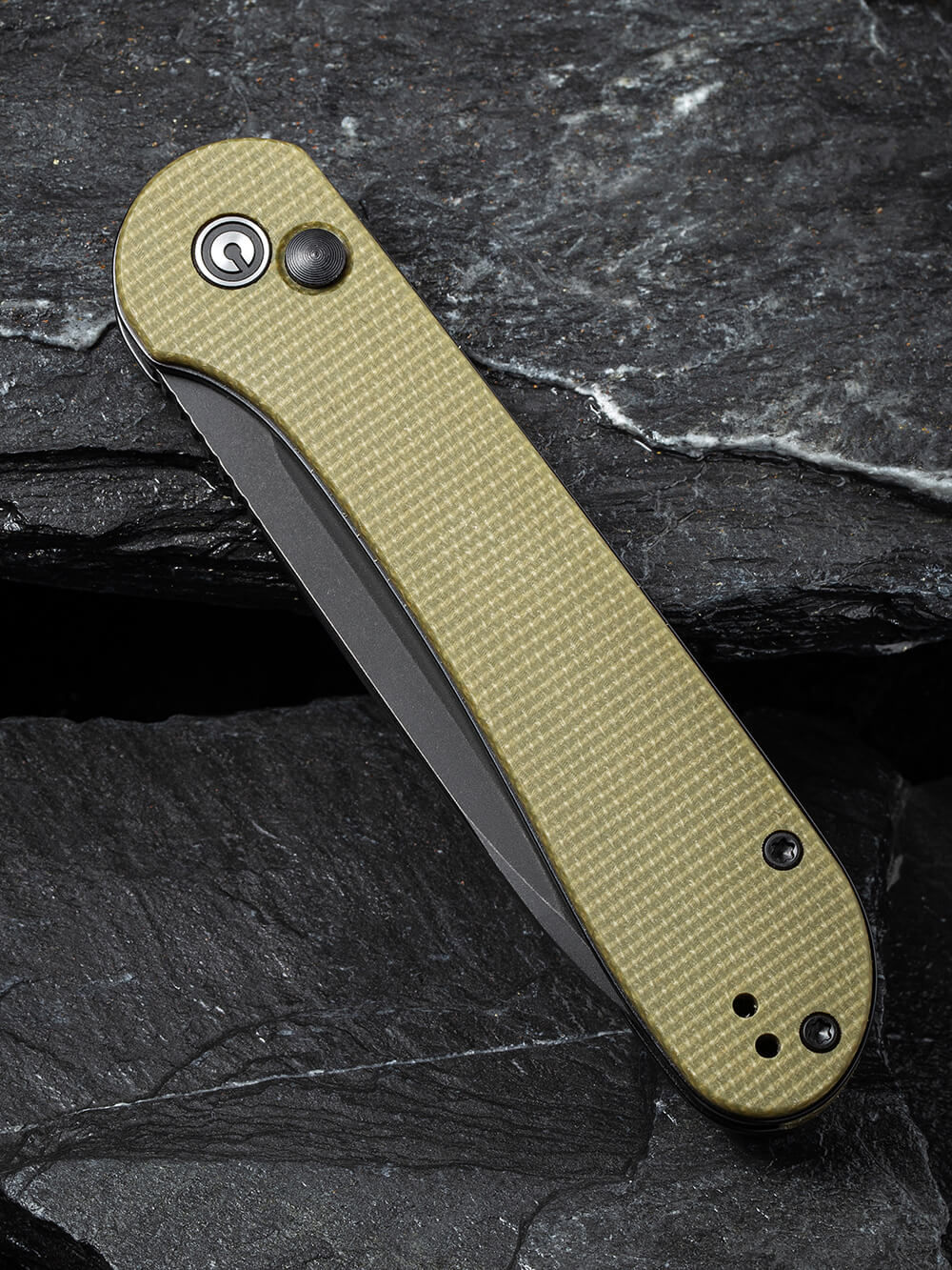 Складной туристический нож Civivi Elementum Pocket, 14C28N / Micarta (оливковый)