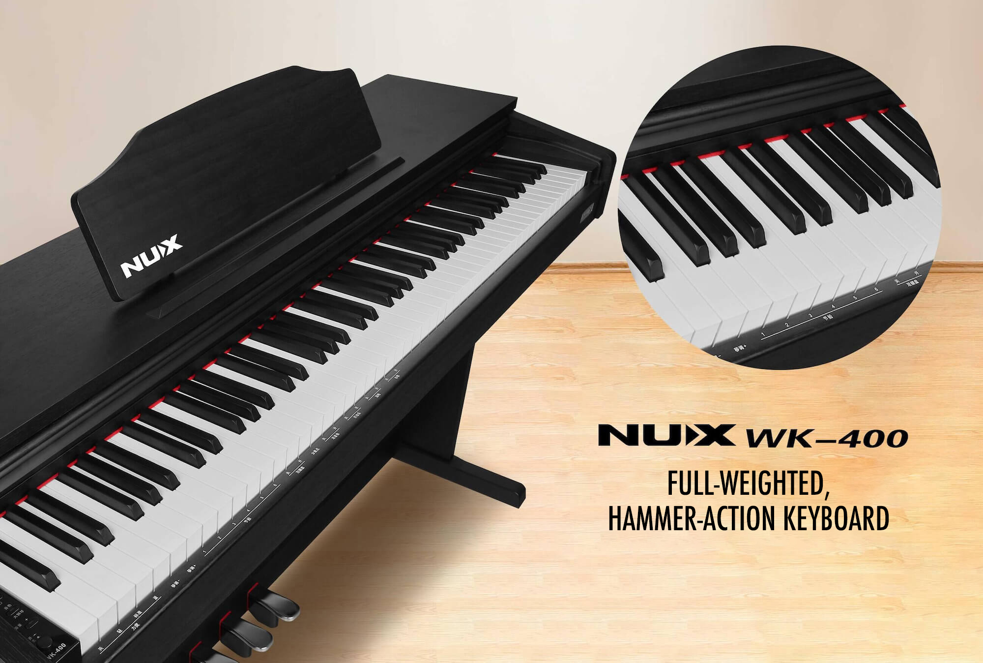 Цифровое пианино NUX WK-400 (black)
