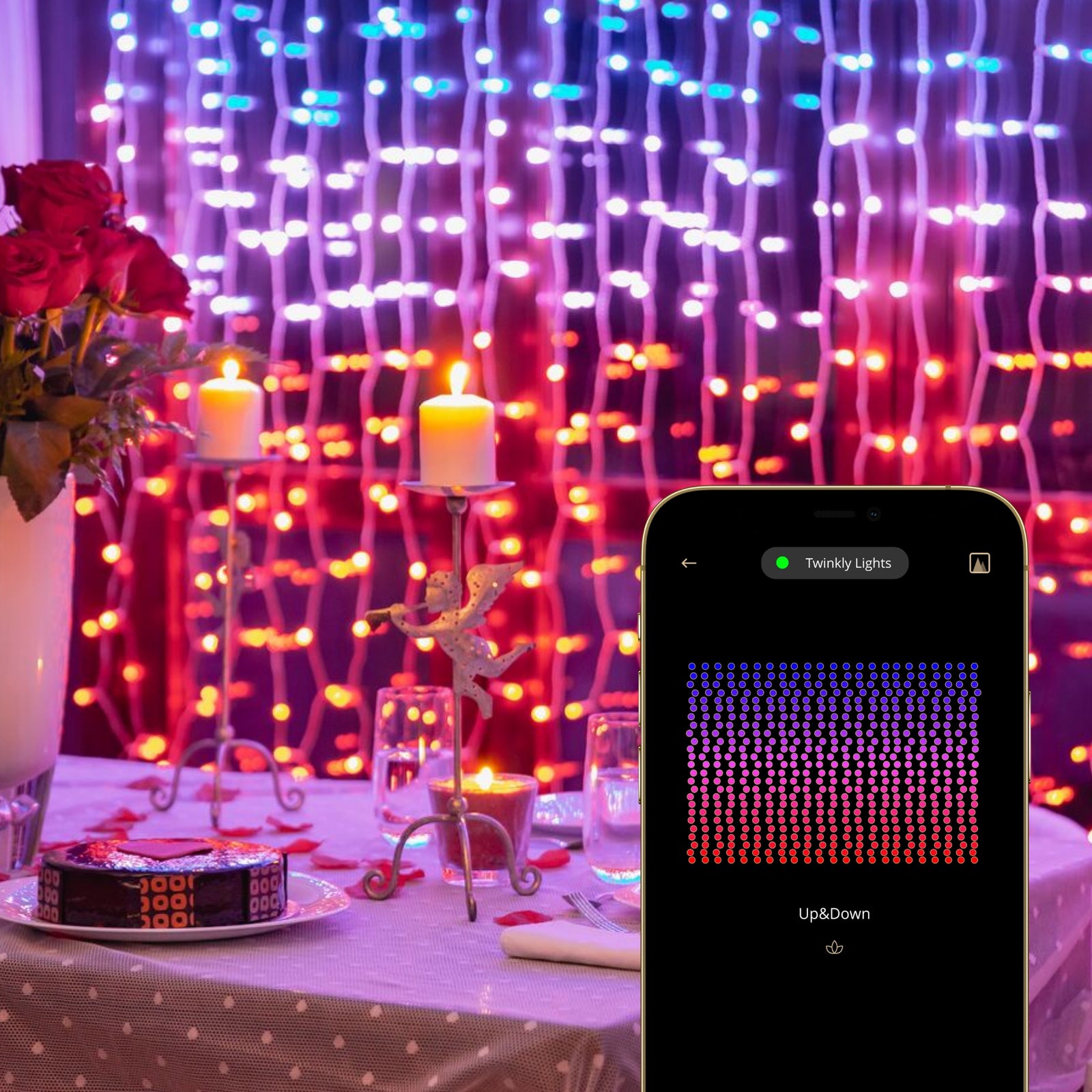 LED гірлянда Twinkly Pro Curtain RGBW 250 TW-PLC-CU-CA-10X25SPP-T