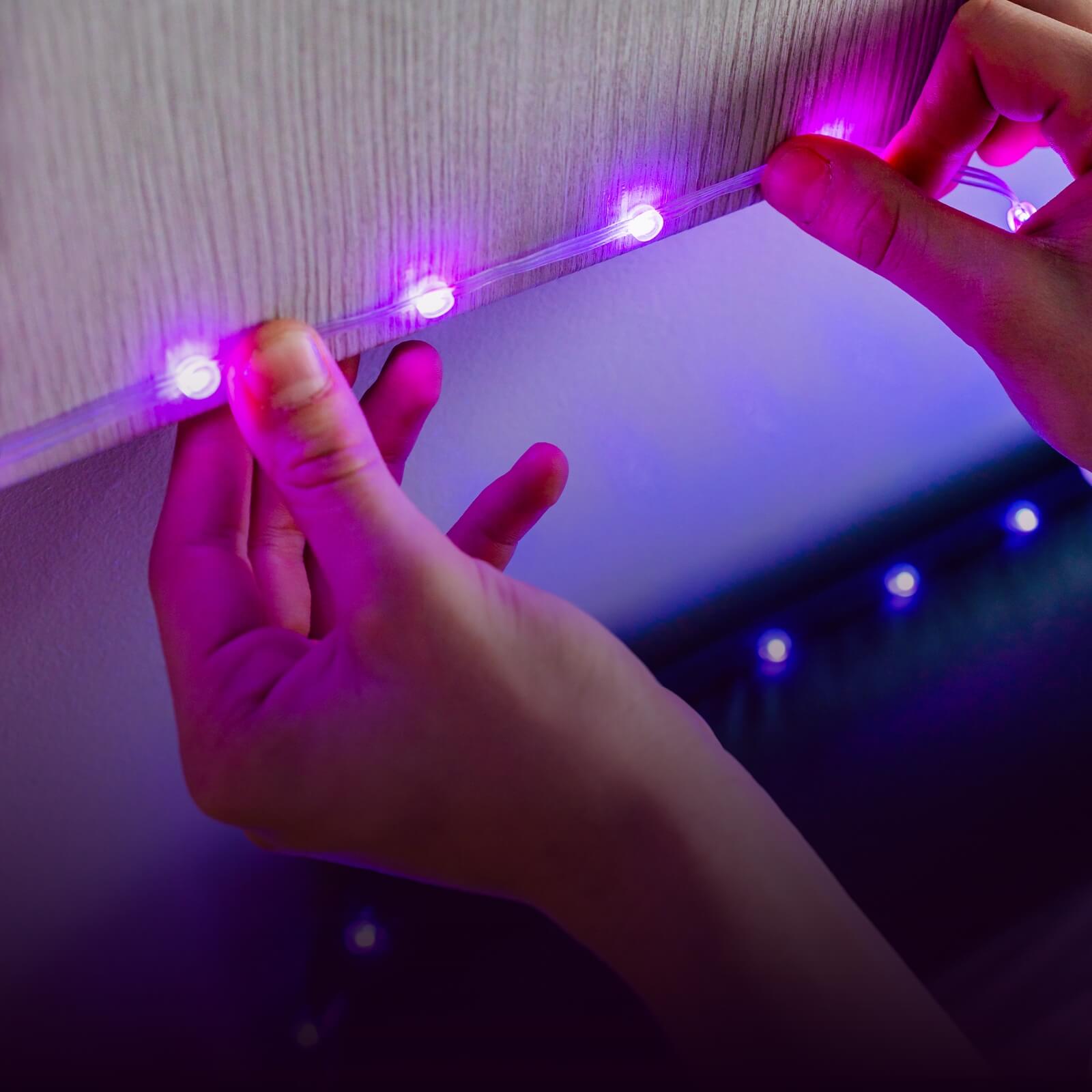 Twinkly Smart LED Гірлянда Twinkly Dots Lights RGB 400 Gen II, IP44, 20м, прозорий кабель