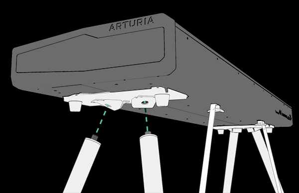 Стойка для цифрового фортепиано Arturia Wooden Legs